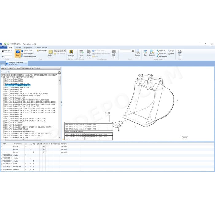 volvo prosis construction epc parts service repair catalog 2025