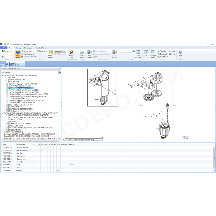 Volvo Prosis 03.2024 Construction EPC parts catalog + service