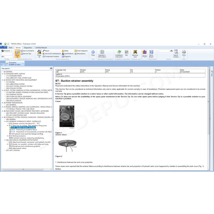 Volvo Prosis 03.2024 Construction EPC parts catalog + service