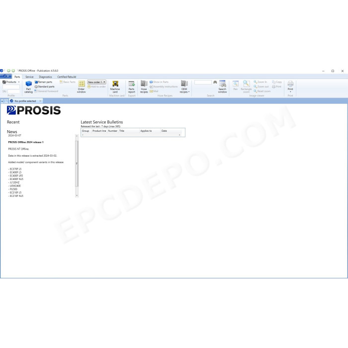 Volvo Prosis 03.2024 Construction EPC parts catalog + service