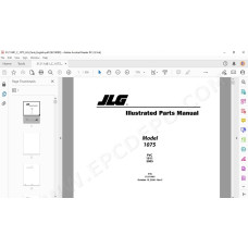 JLG Telehandler 1075 spare parts manual