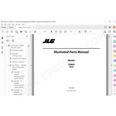 JLG Telehandler 3006H spare parts manual