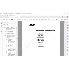 JLG Telehandler 307 spare parts manual