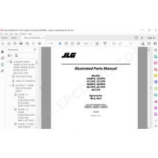 JLG Telehandler 3509 3509PS spare parts manual