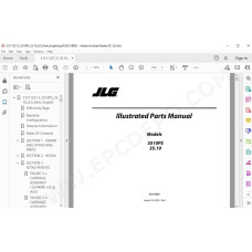 JLG Telehandler 3510PS spare parts manual
