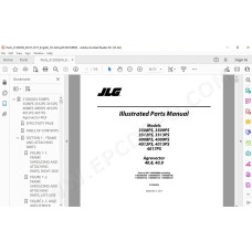 JLG Telehandler 3513PS spare parts manual