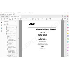 JLG Telehandler 3706PS spare parts manual