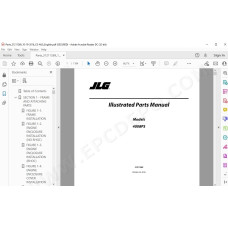 JLG Telehandler 4008 4008PS spare parts manual