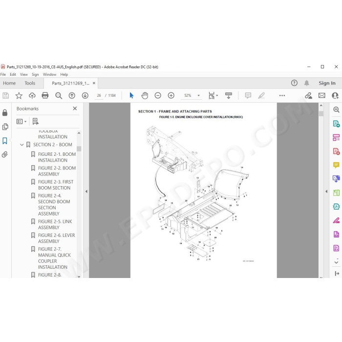 JLG Telehandler 4008 4008PS spare parts manual