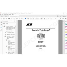 JLG Telehandler 4009 4009PS spare parts manual