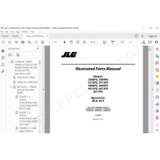 JLG Telehandler 4012 4012PS spare parts manual