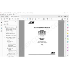 JLG Telehandler 4017PS spare parts manual