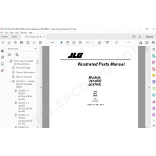 JLG Telehandler 4017RS spare parts manual
