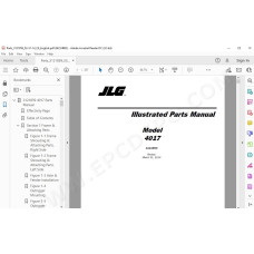 JLG Telehandler 4017 spare parts manual