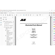 JLG Telehandler 534D-10 spare parts manual