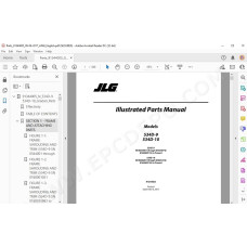 JLG Telehandler 534D-9 spare parts manual