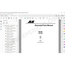 JLG Telehandler 7013H spare parts manual