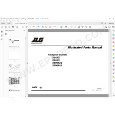JLG Compact Crawler Boom X390AJ spare parts manual