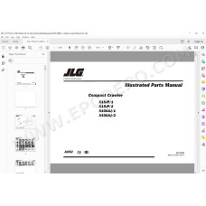 JLG Compact Crawler Boom X430AJ spare parts manual