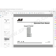JLG Compact Crawler Boom X500AJ spare parts manual