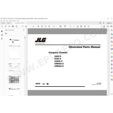 JLG Compact Crawler Boom X550AJ spare parts manual