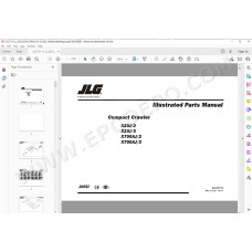 JLG Compact Crawler Boom X700AJ spare parts manual