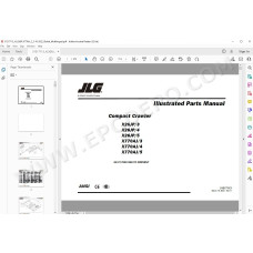 JLG Compact Crawler Boom X770AJ spare parts manual