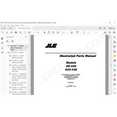 JLG Telehandler G10-43A spare parts manual
