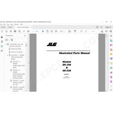 JLG Telehandler G6-23A spare parts manual