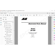 JLG Telehandler G6-42P spare parts manual