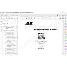 JLG Telehandler G9-43A spare parts manual