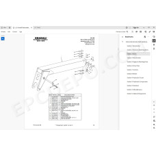 JLG Gradall Telehandler 522 524 spare parts manual