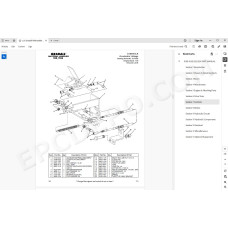 JLG Gradall Telehandler 522 524 spare parts manual
