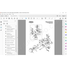 JLG Gradall Telehandler 522D 524D LoPro spare parts manual