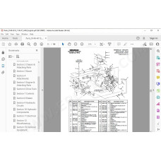 JLG Gradall Telehandler 522D 524D LoPro spare parts manual