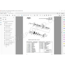JLG Gradall Telehandler 522D 524D spare parts manual