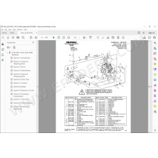 JLG Gradall Telehandler 522D 524D spare parts manual