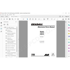 JLG Gradall Telehandler 532C-6 534C-6 spare parts manual
