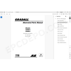 JLG Gradall Telehandler 534B-6 534B-8 spare parts manual