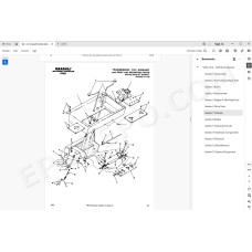 JLG Gradall Telehandler 534B-6 534B-8 spare parts manual