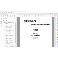 JLG Gradall Telehandler 534B-9 spare parts manual
