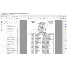JLG Gradall Telehandler 534C-9 534C-10 spare parts manual