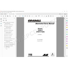 JLG Gradall Telehandler 534D-6 534D-6T spare parts manual