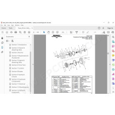 JLG Gradall Telehandler 544 spare parts manual