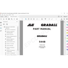 JLG Gradall Telehandler 544B spare parts manual