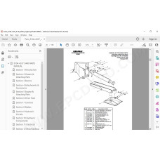 JLG Gradall Telehandler 544B spare parts manual