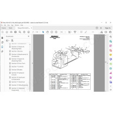 JLG Gradall Telehandler 544B spare parts manual