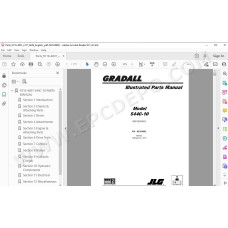 JLG Gradall Telehandler 544C spare parts manual