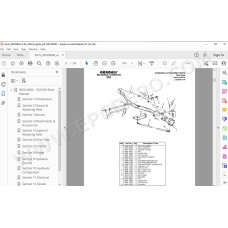 JLG Gradall Telehandler 552 554 spare parts manual