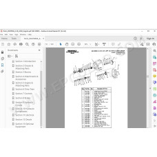 JLG Gradall Telehandler 552 554 spare parts manual